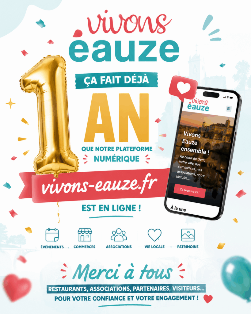 vivons eauze_1an
